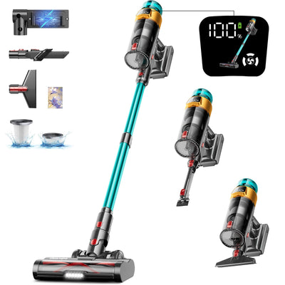 Cordless Vacuum Cleaner, 550W 45KPA 70Mins Vacuum Cleaners for Home, Stick Vacuum with Charging Dock Station, Anti-tangle Wireless Vacuum, Rechargeable Cordless Vacuum for Pet Hair/Carpet/Hard Floor