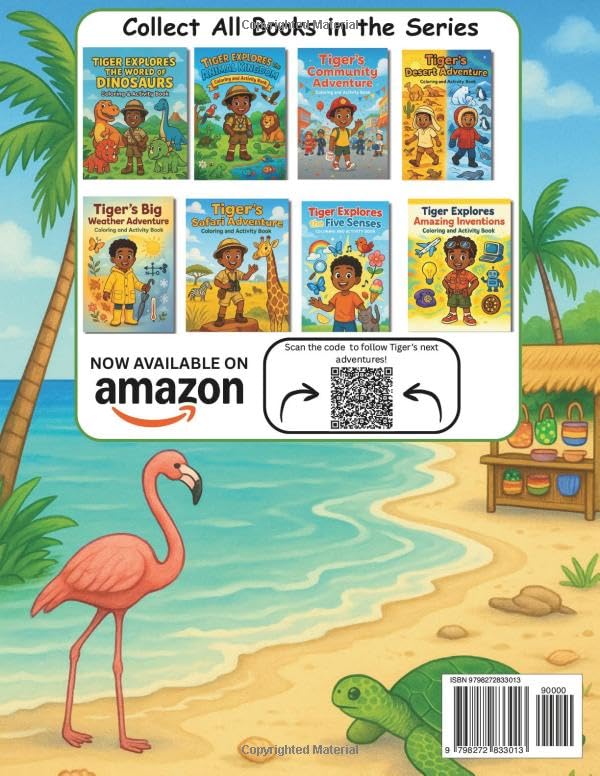 Tiger Explores the Islands of The Bahamas: Coloring and Activity Book (Tiger's Learning Adventures) Majosta