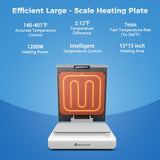 SCULPFUN H1 Upward Pressure Auto Heat Press Machine,3 Levels Adjustable Pressure Up to 176lb,Fast and Even Heating with Smart Control for DTF,T-Shirts,Sublimation,Vinyl,Heat Transfer Projects,15"x15" SCULPFUN