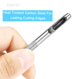 6PCS Hollow Leather Hole Punch Set (1.5mm-4mm) for Belts, Watch Bands, Leather Craft, Round Hole Punch Tool for Belt, DIY, Leatherworking, Repair Tools -ASONTAO AsonTao