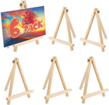 6 Pack 9 Inch Wood Easels, Easel Stand for Painting Canvases, Tripod, Kids Student Tabletop Easels for Painting, Art Craft Painting Easel Stand for Artist Adults Students GardEasy