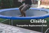 Cliselda Trampoline Replacement Mat, Fits 14 ft Round Trampoline Frame with 72 V-Rings and Spring Tool, Fits 6.5-7" Springs, 147 inch Jumping Mat (Excluding Frame and Spring) Cliselda