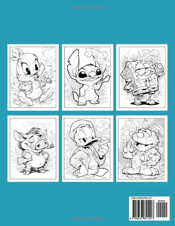 90s Cartoon Stoner Coloring Book: 90s Cartoon Stoner Coloring Book: 50 Vibrant & Psychedelic Pages for Relaxation and Stress Relief, Perfect Gift for ... Enthusiasts to Unwind with Unique Designs. WoodArtSupply
