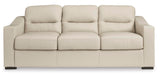 Signature Design by Ashley Treasure Trove Contemporary Leather Match Sofa, Beige Signature Design by Ashley