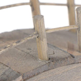 WWahuayuan Dollhouse Wooden Arc Bridge with Railings Miniatures Fairy Garden Craft Arch Plank Bridge Figurines Mini Terrarium Kits DIY Rockery Bonsai Plant Pot Moss Micro Landscaping Garden Ornaments WWahuayuan