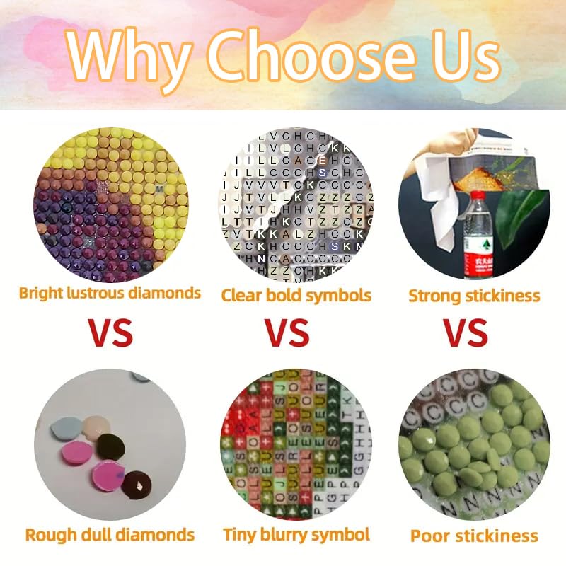 MOMDEDP 5D Winter Diamond Painting Kits for Adults Beginners,Christmas Winter House Diamond Art Kit,DIY Full Round Drill Countryside Diamond Dot Gem Art Kits for Adults,Home Wall Decor 12x12Inch MOMDEDP