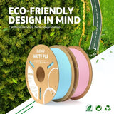 ELEGOO Matte PLA Filament Mint Green 1KG, 1.75mm 3D Printer Filament Dimensional Accuracy +/- 0.02mm, 1kg Carboard Spool (2.2lbs) for Most FDM 3D Printers ELEGOO
