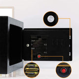 Fireproof and Waterproof Electronic Safe Box with Digital Keypad & Keys, Money Box and Deposit Box for Cash Gun Jewelry Home Office Hotel Security Storage - with 2 keys and Tools (9" x 6.7 x 6.7") AMZOSS