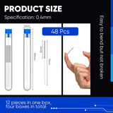 48 Pieces 3D Printer Nozzle Cleaning Kit 0.4 mm Stainless Steel Nozzle Cleaning Needles 3D Printer Nozzle Cleaner for 3D Printer Accessory Hotop