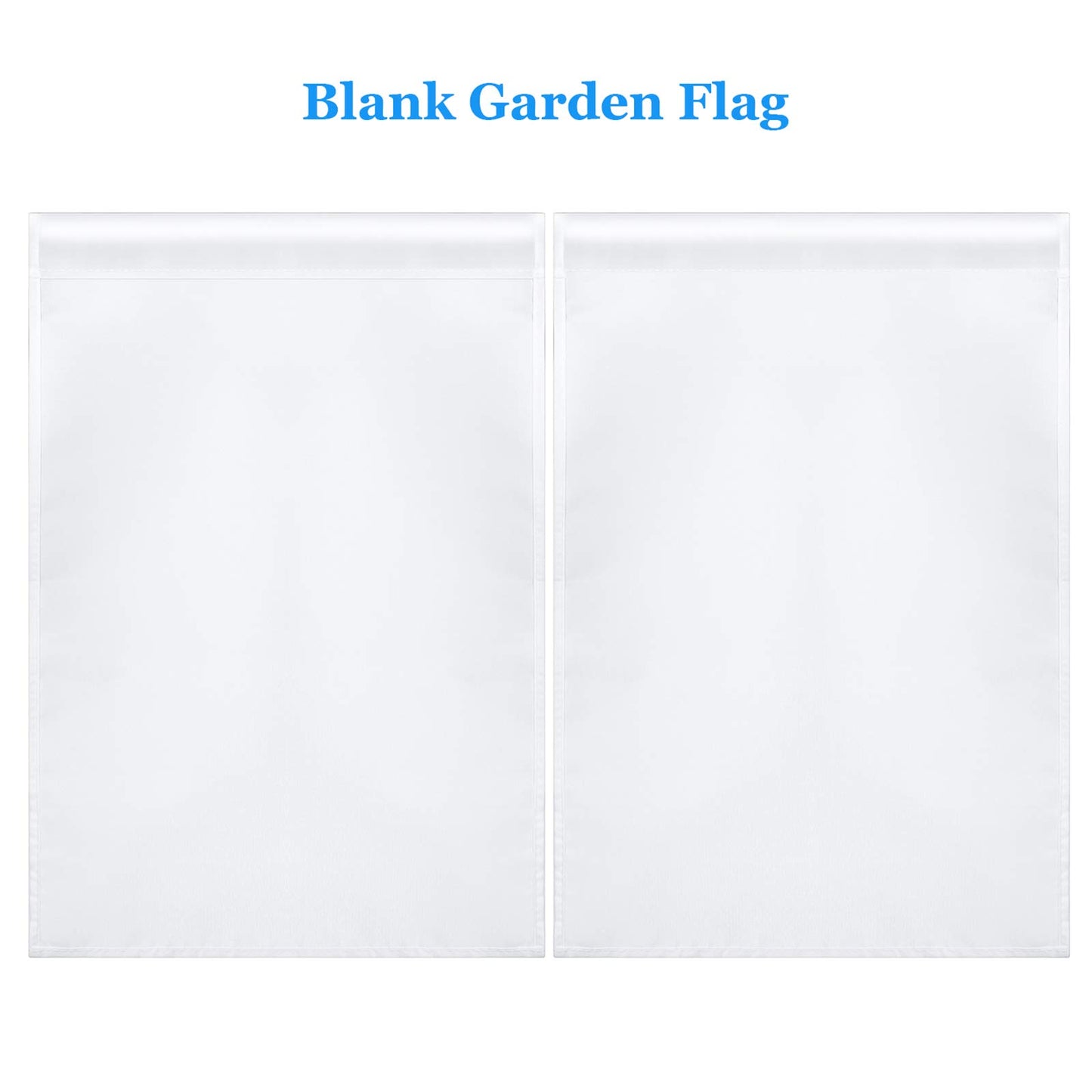 Tatuo Blank Sublimation Garden Flags DIY Lawn Garden Flags Polyester White Banners Yard Decorative Flags for Indoor Outdoor Courtyard Decorations, 11.8 X 17.7 Inches