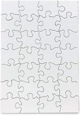 Hygloss Products 8 Blank Jigsaw Puzzles with Envelopes – 5.5 x 8 Inch, 28 Pieces Each – DYI Party invites, Perfect for Decorating, Kids' Activities, Arts & Crafts or Party Favors Hygloss