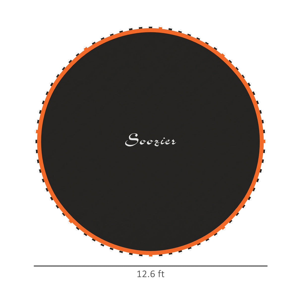 Soozier Trampoline Replacement Mat, Fits 14' Trampoline with 80 V Hooks & 5.5" Springs, Trampoline Mat with 8 Rows of Stitching & Spring Pull Tool Spring & Frame not Included, Orange Soozier