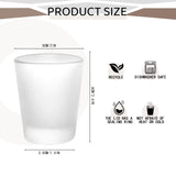 YOUKE OLA 36 Pack Sublimation Shot Glasses Cups with Heavy Base Sublimation Blanks Cute Shot Glass Tumbler Bulk for Heat Press, Personalized Gift, Wedding, Party, Frosted 1.5oz YOUKE OLA
