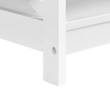 Yaheetech Wood 2-Tier White Coffee Table with Storage Shelf for Living Room, X Design Accent Cocktail Table, Simple Design Home Furniture, 39.5 x 21.5 x 18 Inches Yaheetech