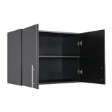 Prepac Elite Black Wall Mount Cabinet - Versatile Storage for Kitchen, Bathroom, and Garage Prepac