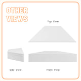 24/7 Shop at Home French 47 inch Modern Floating TV Console Table with 3D Wavy Panel Door, Wood Entertainment Center with Storage Space, Wall Corner Shelf for Living Room, Bedroom, Office, White Pure 24/7 Shop at Home