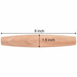 Elsjoy 12 Pack French Rolling Pin Wooden Dough Roller, 8 Inch Tapered Small Roll Pin for Baking Pie, Cookie, Pasta, Dumpling, Non-Stick Elsjoy