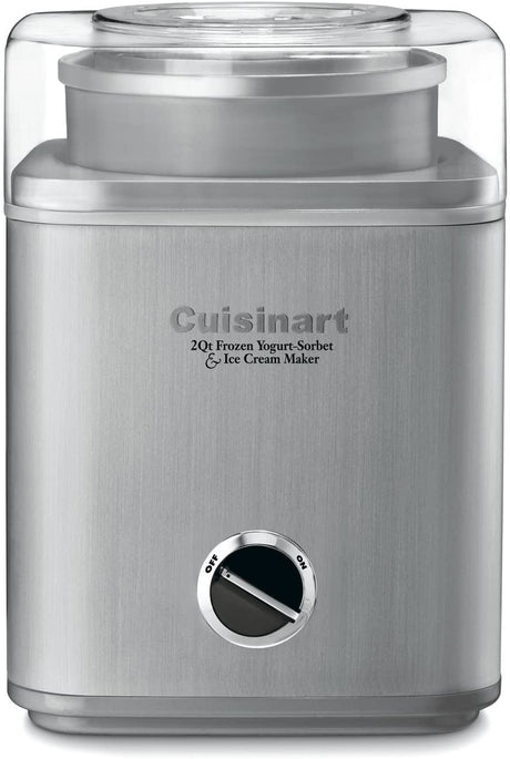 CUISINART Ice Cream Maker, Ice Cream and Frozen Yogurt Machine, 2-Qt. Double-Insulated Freezer Bowl, Silver, ICE30BCP1 Cuisinart