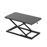 Decoholic Single 24 inch Scissors Lift Keyboard and Mouse Riser, Height Adjustable Standing Desk Converter for Ergonomic Sit Stand Workstations，suitable to hold large/small items (24inch, Black) Decoholic