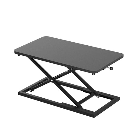 Decoholic Single 24 inch Scissors Lift Keyboard and Mouse Riser, Height Adjustable Standing Desk Converter for Ergonomic Sit Stand Workstations，suitable to hold large/small items (24inch, Black) Decoholic