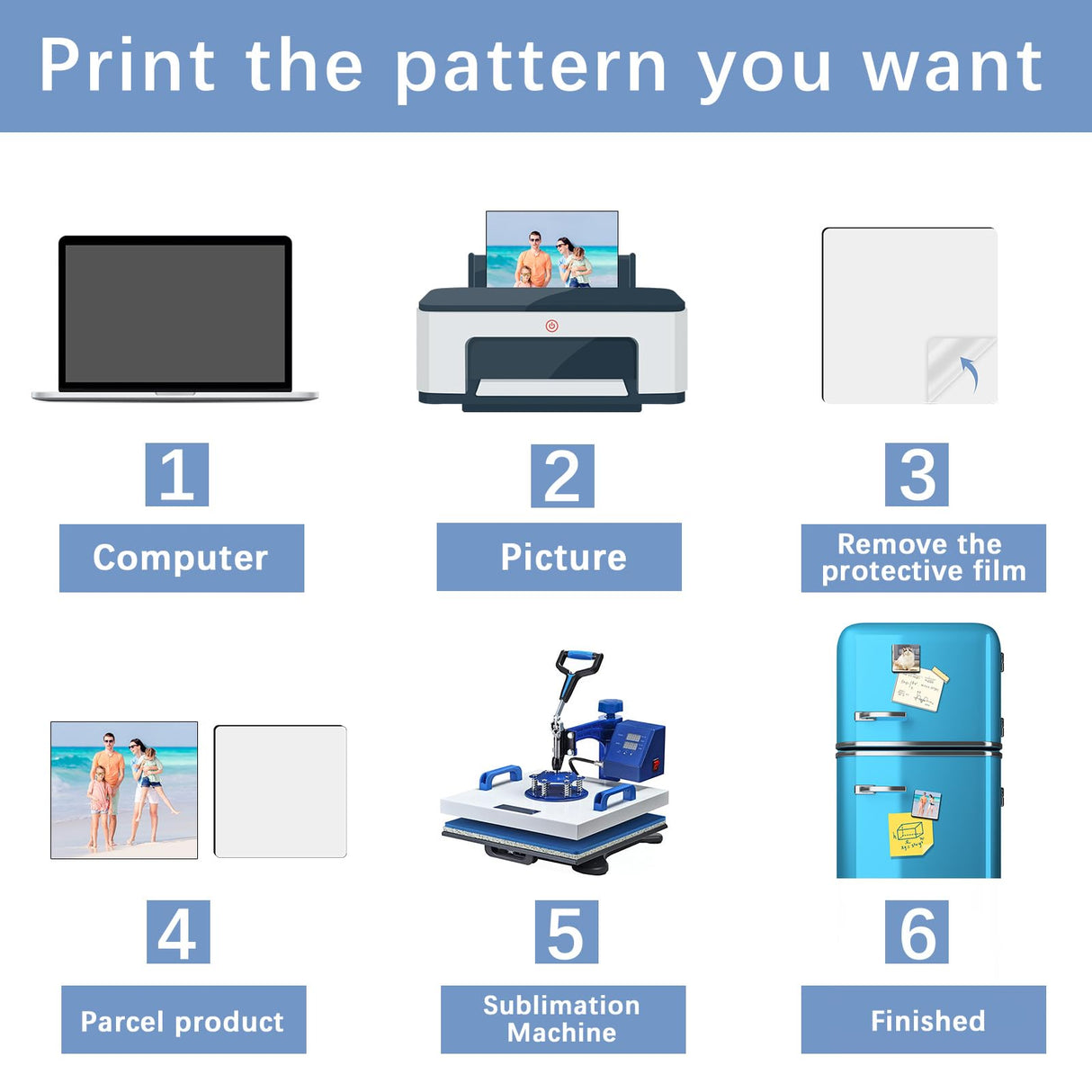 80PCS Sublimation Magnet Blanks 3x3 Bulk Square Produnts 40 Pcs Sublimation Blanks and 40Pcs Soft Magnetic for Kitchen Personalized Sublimation Refrigerator Fridge Magnets Blank Set for DIY Craft LaiHiulaan