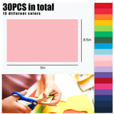BigOtters 30 Sheets Colored Cardstock, 15 Colors Construction Paper Bulk for Scrapbook DIY Craft, 250GSM BigOtters
