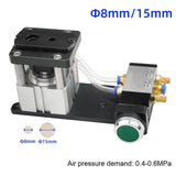 WIKINK Pneumatic Edge Bander Hole Guide Machine, Edge Banding Punching Hole Machine, 8mm& 15mm Hole Punch Tool, Aluminum Alloy 0.4‑0.6MPa for Woodworking Paper Craft Projects WIKINK