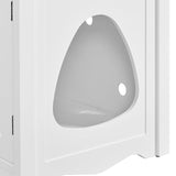 Yaheetech Cat Litter Box Enclosure, Large Hidden Litter Box Furniture with Storage Shelf, Dog Proof Wooden Cat House with Removable Divider, Indoor Cat Washroom Pet Side Table Storage Cabinet Yaheetech