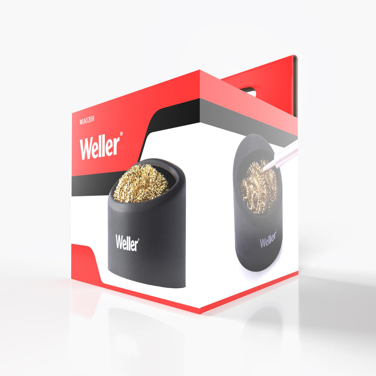 Weller Soldering Brass Sponge Tip Cleaner with Silicone Holder | WLACCBSH-02 Weller