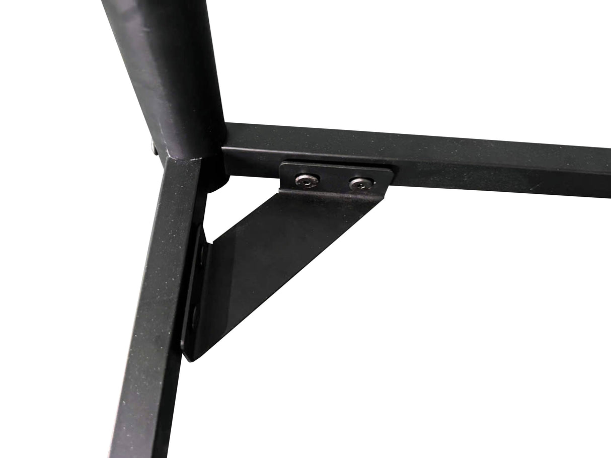 UOCFYK Twin XL Over Queen Bunk Bed for Teens and Adults, Heavy-Duty Metal Bunk Bed Frame with Full Length Guardrail and Ladder, Noise Reduced & No Box Spring Needed, Black UOCFYK