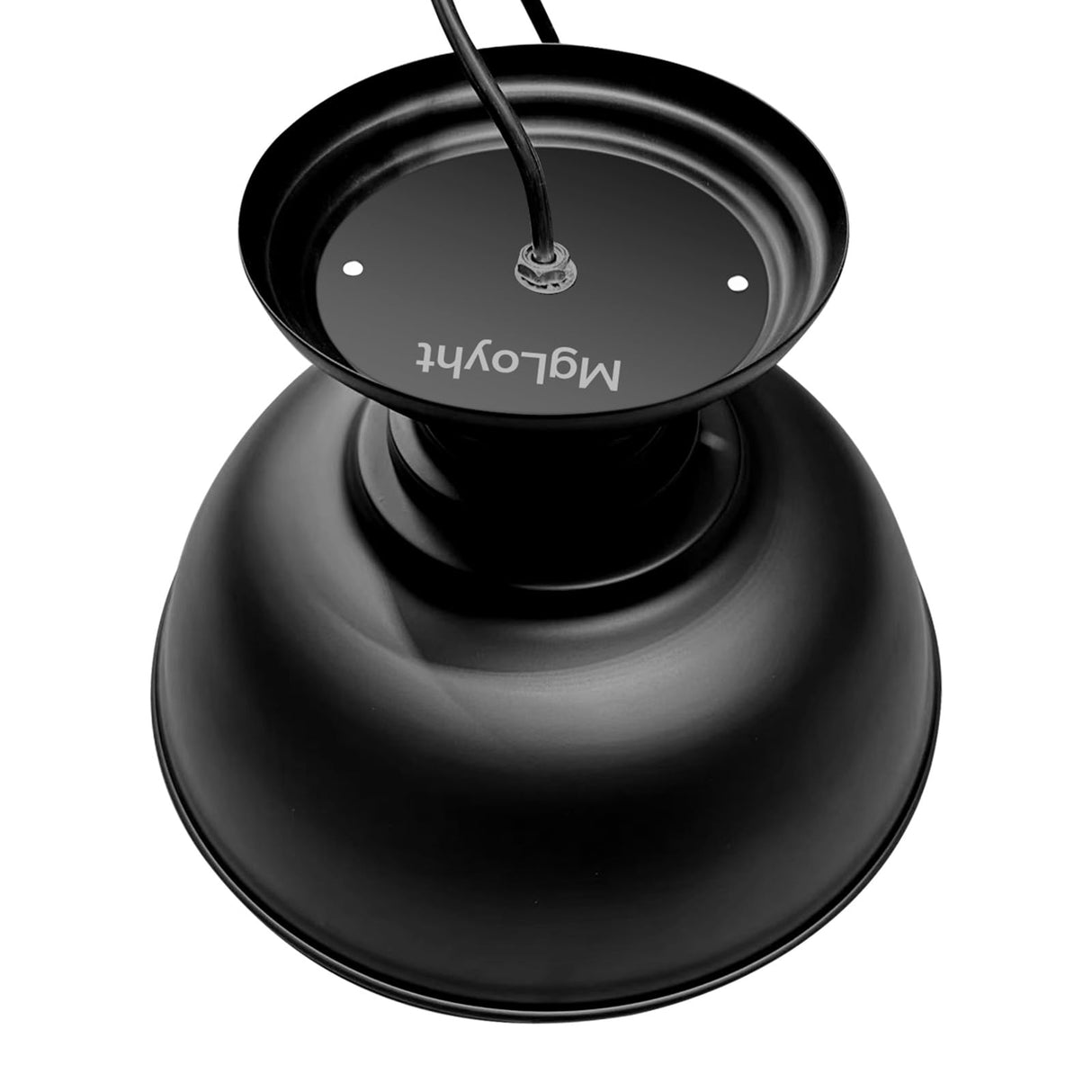 MgLoyht Industrial Semi Flush Mount Ceiling Light, Matte Black Farmhouse Light Fixture for Kitchen Island Dining Room Foyer Hallway Porch Barn Loft, Black, 13in MgLoyht