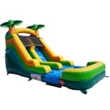 Hapcap Inflatable Commercial Water Slide Bounce House with Air Blower for Kids or Adults,Semi Commercial,Park Use,High Slide with Shallow Pool,Backyard Water Play Slide,Outdoor Large 20' x 9.4'x 13’ Hapcap