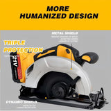 Cordless Circular Saw for DEWALT 20V MAX Battery, 7-1/4 Inch Brushless Power Circular Saws, 0-50 Degree Bevel Capability, Lightweight with 2 Blades for Woodworking, Stone & Plastic, Bare Tool Only searvgrh