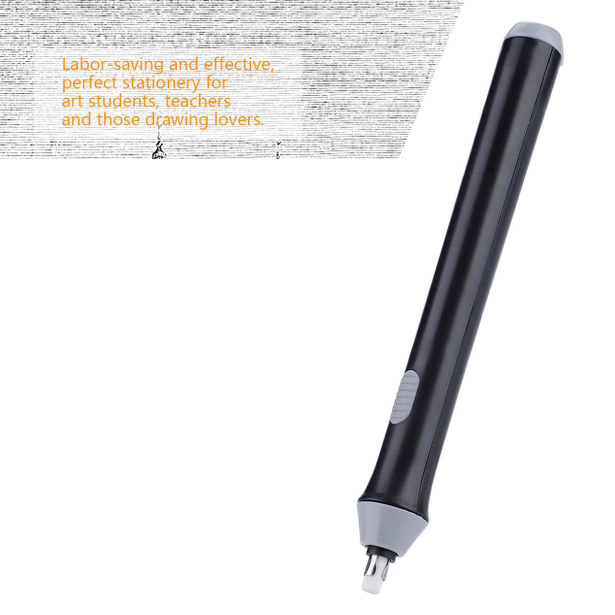 Electric Automatic Pencil Eraser, Rechargeable Electric Eraser for Drawing, Artist Eraser Rechargeable for Drafting, Painting, Sketching, Detailer Tool(Black) Zerodis