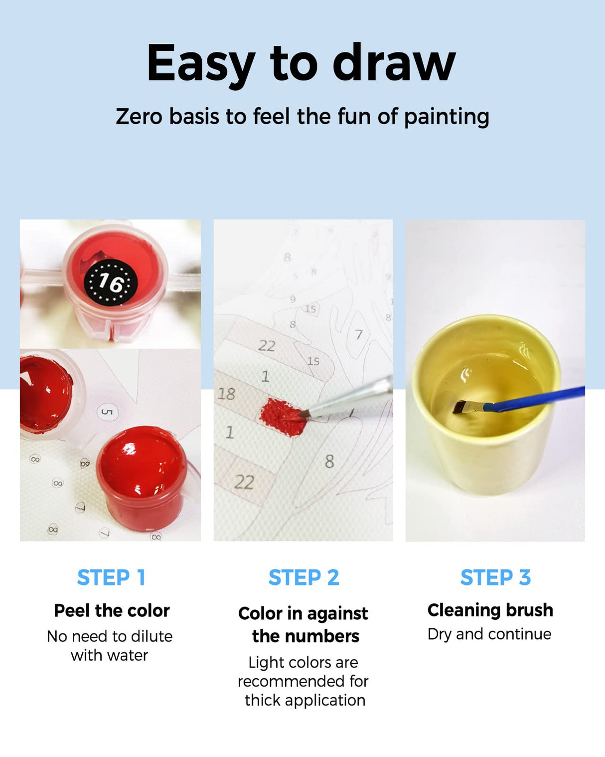 Paint by Numbers for Adults Without Frame, Thanksgiving Turkey Vintage Wooden Board Paint by Numbers Kits on Canvas DIY Acrylic Painting for Kids Beginner, 12"x16" Savannan