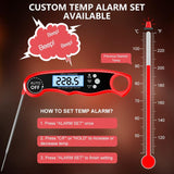 RIWUSI Meat Thermometer Digital, Instant Read Food Thermometer with Dual Probe, Backlight LCD Display, Calibration Function, Kitchen Accessories for Outdoor Cooking, Candy Making, BBQ Grill Essentials RIWUSI