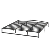 GAOMON Low Bed Frame King Size, 10 Inch Heavy Duty Metal Platform King Bed Frame with Arch Design, Easy Assembly, Strong Bearing Capacity, Under Bed Storage, No Box Spring Needed - Black GAOMON