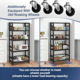 MRRcute 4 Tier 1000LBS Storage Shelves Heavy Duty, Storage Racks and Shelving, Standing Storage Shelf Units, Utility Shelf with Wheels, Metal Shelves for Garage, Kitchen, Living Room, and Pantry. MRRcute