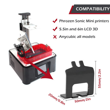 3D Printer Drip Holder, 3D Printer Drip Stand Resin Vat, UV Resin Pallet Bracket, for Sonic Mini and Most 5.5in 6in LCD 3D Printers - WoodArtSupply