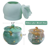 Jar Resin Molds Extra Large, Jars Silicone Molds with Lid for Epoxy Resin Casting for DIY Jewelry Storage Box, Candy Container,Candle Holder, Home Decoration FaitmainX