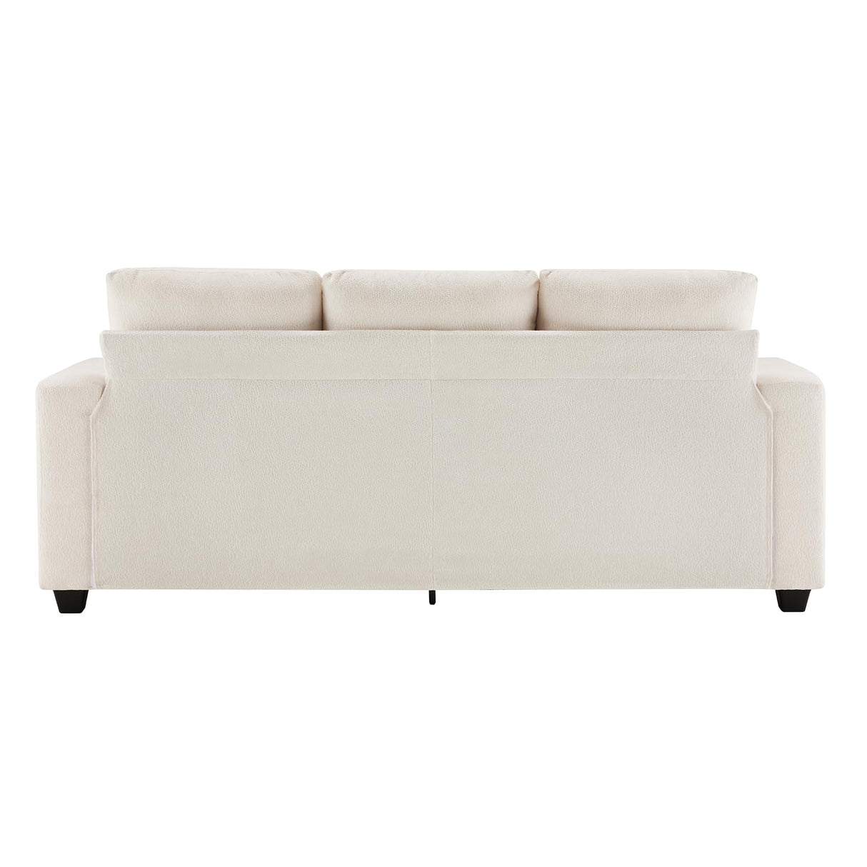Comkei 89" 3 Seater Couches for Living Room Sofas Comfy Sectional Couch with 24" Deep Seat Loveseat Sofa for Small Apartment, Cream White Comkei