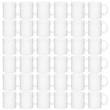 MR.R Set of 36 Sublimation Blanks Dishwasher White Ceramic Coffee Mugs 11oz Blank Ceramic Classic Drinking Cup Mug For Milk Tea Cola Water MR.R