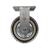 KUNMIN Set of 4 Heavy Duty Casters, 6 inch Polyurethane Ball Bearing Heavy Duty Castor, 2 Fixed Wheels & 2 Lockable Wheels, 6 inch Casters Wheel KUANMIN