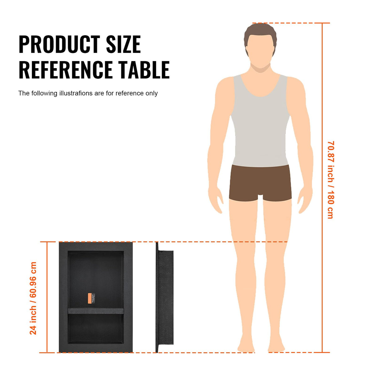 VEVOR Shower Niche Ready for Tile 16" x 24", Double Shelf Organizer, Square Corners Wall-inserted Niche Recessed, Sealed Protection Modern Soap Storage Niche for Shower Bathroom, Black VEVOR