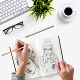 Mixed Media Art Sketchbook, 4 x 6 inches, 100 Sheets/200 Pages 125 GSM Acid-Free Beige Drawing Papers, Small Hardcover Art Journal Sketchbook for All Artists or Beginners.Black Wanshui