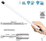 Cefrank Under Cabinet Lighting Bookshelf Light Bar - UL-Listed - Low Profile - Energy Saving - Cool to Touch - Soft Warm White Cefrank
