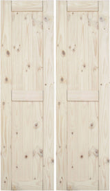 Miseno MBD1117 36" x 84" Bi-Fold Barn Door Slab - Unfinished Pine Miseno