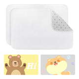 Jippedea Sublimation Blank Door Mats,2 Pack 23.6 x 15.7 Inch Heat Transfer Welcome White Mat,Dye Blanks Products Polyester Doormats for Bedroom Bathroom Entrance Non Slip Absorbent Jippedea