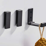 ZEYU Folding Coat Hooks, 5Pcs Wall Hooks for Hanging Coat Towel Hooks Hardware Heavy Duty Aluminum Alloy Headphone Holder No Rust Wall Mounted with Screws for Bags Fitness Equipment ZEYU