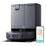 eufy X10 Pro Omni Robot Vacuum and Mop Combo, 8,000 Pa Suction, Dual Mops with 12 mm Auto-Lift and Carpet Detection, AI Obstacle Avoidance, Auto Mop Washing, Auto Drying, Self-Emptying, Self-Refilling eufy